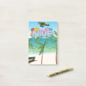 Niue Zuid-Pacific reisposter Post-it® Notes (Op bureau)