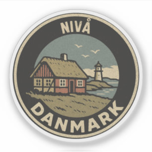 Nivå, Denemarken Danmark Sticker
