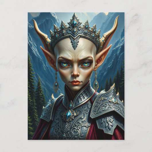 Nivalis Mountain Elf Queen - Carte Postale de Coll (Devant)