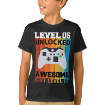 Niveau 06 T-shirt Anniversaire déverrouillé - Game