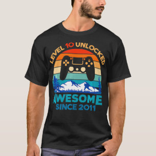 Niveau 10 Geopende verjaardag 10 jaar oude Geweldi T-shirt