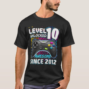 Niveau 10 Geweldige 2012-videogame 10e straal ontg T-shirt