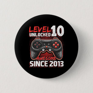 Niveau 10 Geweldige 2013-videogame 10e straal ontg Ronde Button 5,7 Cm