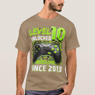 Niveau 10 Geweldige 2013-videogame 10e straal ontg T-shirt