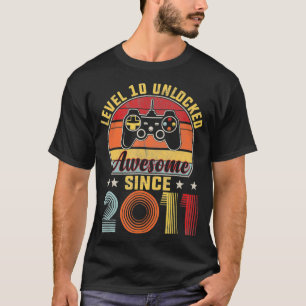 Niveau 10 niet-vergrendeld Geweldige sinds 2011 Vi T-shirt