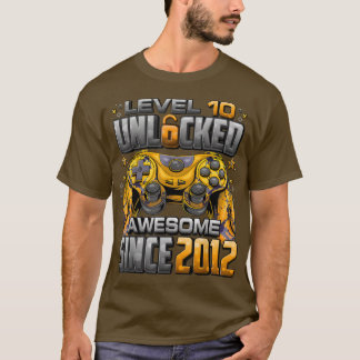 Niveau 10 niet-vergrendeld Geweldige sinds 2012 10 T-shirt