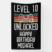 Niveau 10 ontgrendelde 10e jaarbanner spandoek (Verticaal)