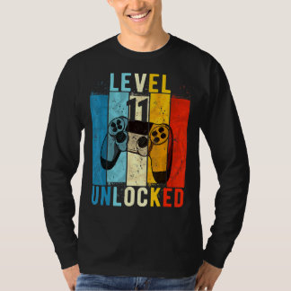 Niveau 11 niet-vergrendelde videoband 11 jaar oud, t-shirt