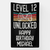 Niveau 12 Déverrouillé 12e bannière anniversaire (Verticale)