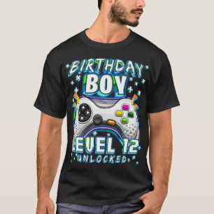 Niveau 12 Onvergrendeld videospel 12e Birthday Gam T-shirt
