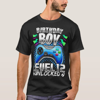 Niveau 12 onvergrendelde videogame 12e Birthday Ga T-shirt