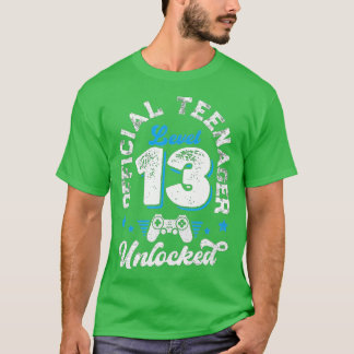 Niveau 13 ontgrendeld 13e video Birthday-cadeau (1 T-shirt