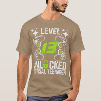 Niveau 13 ontgrendeld 13e video Birthday-cadeau (1 T-shirt