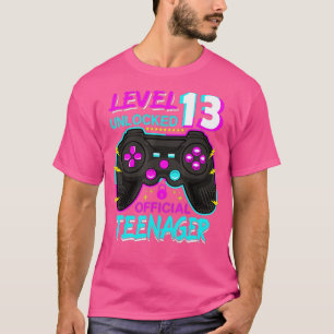 Niveau 13 ontgrendeld 13e video Birthday-cadeau (4 T-shirt