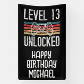 Niveau 13 ontgrendelde 13e jaarbanner spandoek (Verticaal)