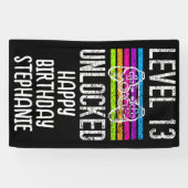 Niveau 13 ontgrendelde 13e jaarbanner spandoek (Horizontaal)