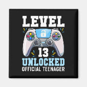 Niveau 13 Onvergrendeld videospel 13e Birthday Gam Magneet (Voorkant)