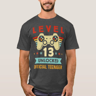 Niveau 13 Onvergrendelde officiële tiener 13e verj T-shirt