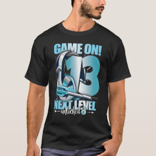 Niveau 13e verjaardag 13 jaar Jongen Girl Gam T-shirt
