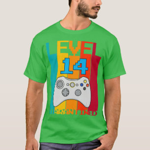 Niveau 14 ontgrendelde 14e videogamer Quarantine b T-shirt