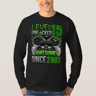 Niveau 15 niet-vergrendeld Geweldige sinds 2007 15 T-shirt