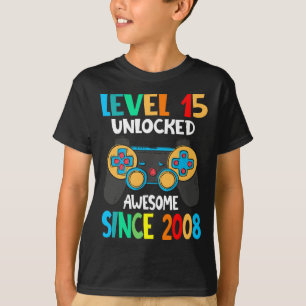 Niveau 15 niet-vergrendeld Geweldige sinds 2008-15 T-shirt