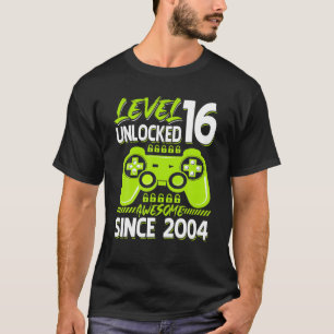 Niveau 16 Onvergrendelde Geweldige 2004 videogame  T-shirt