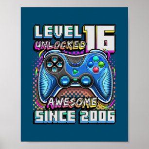 Niveau 16 Onvergrendelde Geweldige 2006 videogame Poster