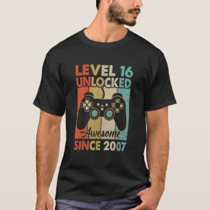 Niveau 16 Onvergrendelde Geweldige 2007 videogame  T-shirt