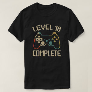 Niveau 18  cadeau T-shirt vieren 18e bruiloft
