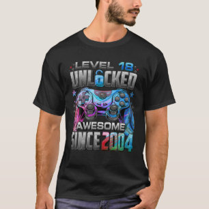 Niveau 18 niet-vergrendeld Geweldige sinds 2004 18 T-shirt