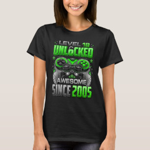 Niveau 18 niet-vergrendeld Geweldige sinds 2005 18 T-shirt