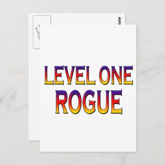 Niveau 1-rok briefkaart (Voorkant / Achterkant)