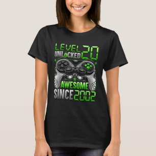 Niveau 20 niet-vergrendeld Geweldige sinds 2002 20 T-shirt