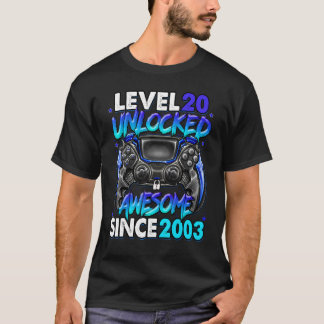 Niveau 20 niet-vergrendeld Geweldige sinds 2003 20 T-shirt