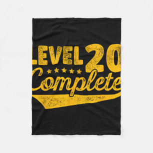 Niveau 20 Volledig 20e bruiloft Jubileum Fleece Deken
