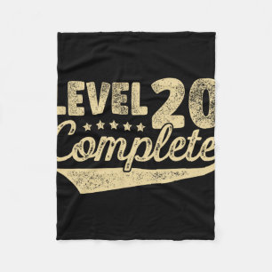 Niveau 20 Volledig 20e bruiloft Jubileum Fleece Deken