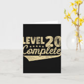 Niveau 20 Volledig 20e bruiloft Jubileum Kaart (Gele Bloem)