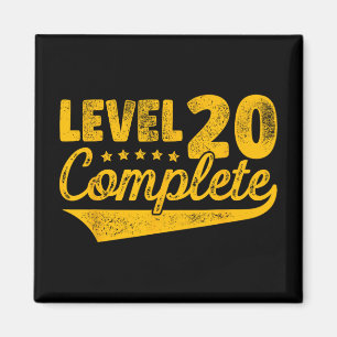 Niveau 20 Volledig  20e bruiloft Jubileum Magneet