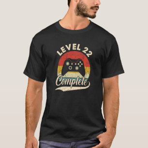 Niveau 22 Volledig 22e bruiloft Jubileum voor hem T-shirt