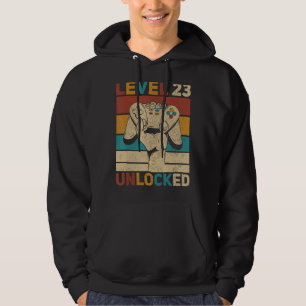 Niveau 23 23e verjaardag ontgrendeld 23 jaar oude  hoodie