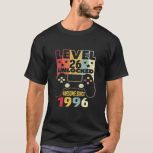 Niveau 26 Geweldige 1996 niet-vergrendeld 26 jaar T-shirt