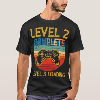 Niveau 2 Complete Gamer Jubileum Level 3 jaar T-shirt