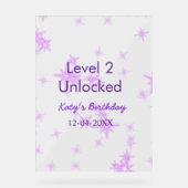 Niveau 2 déverrouillé ajouter nom d'anniversaire d (Recto)