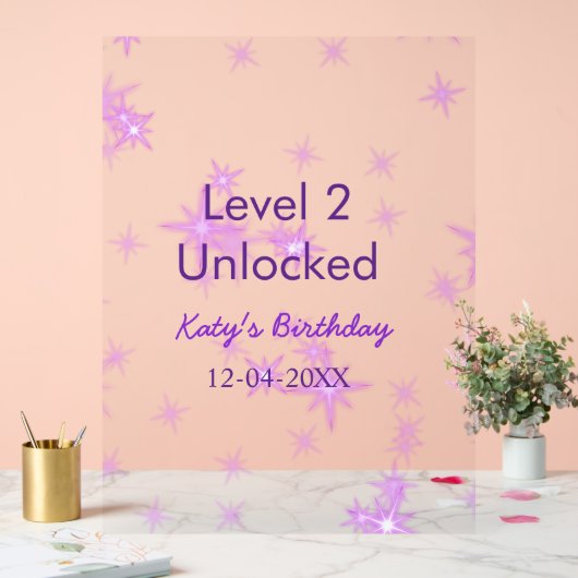 Niveau 2 déverrouillé ajouter nom d'anniversaire d (Mariage)