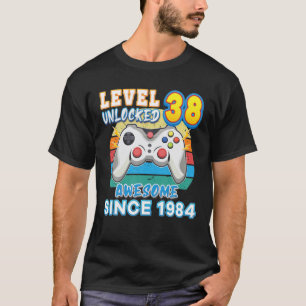 Niveau 38 niet-vergrendeld Geweldige sinds 1984 Ha T-shirt