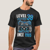 Niveau 38 niet-vergrendeld Geweldige sinds 1985 38 T-shirt (Voorkant)
