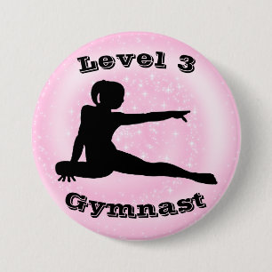Niveau 3 Gymnast - Meisjes Gymnastiek Button