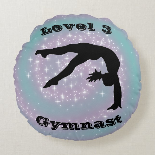 Niveau 3-gymnast rond kussen (Voorkant)