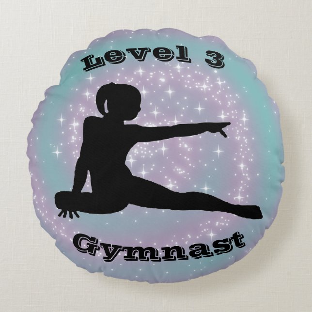 Niveau 3-gymnast rond kussen (Voorkant)